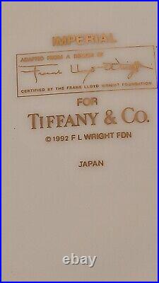 Tiffany & Co Imperial Frank Lloyd Wright Serving Bowl 9 Mid Century Modern Gold