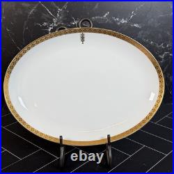 Tiffany & Co. Imperial Hotel Frank Lloyd Wright Oval Serving Platter Rare Disc