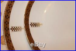 Tiffany & Co Porcelain Gold 10.5 Dinner Plate by Frank Lloyd Wright in Imperial