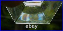 Tiffany Frank Lloyd Wright 3.5 crystal candlesticks Signed 1987 Box