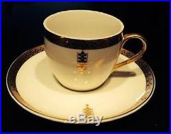 Tiffany Frank Lloyd Wright Imperial Pattern China Demitasse Cup & Saucer Set/4