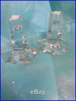 Tiffany co crystal candlesticks frank lloyd wright collection