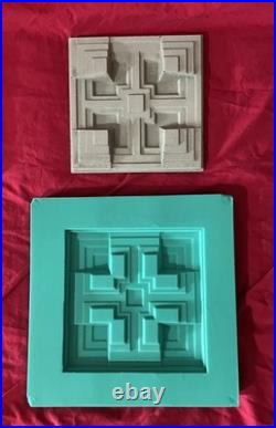 Tile Mold Inspired By, Frank Lloyd Wright Silicone Tile 6 x High Relief 1