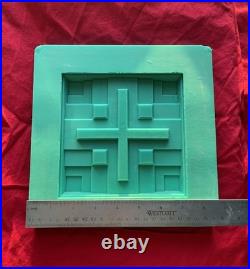 Tile Mold Inspired By, Frank Lloyd Wright Silicone Tile 6 x High Relief 1