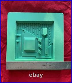 Tile Mold Inspired By, Frank Lloyd Wright Silicone Tile 6 x High Relief 1