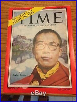 Time Magazine April 20, 1959 Dalai Lama cover Buddist Leader Frank Lloyd Wright