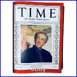 Time Magazine Library Bound January 3, 1938 March 28, 1938 Frank Lloyd Wright