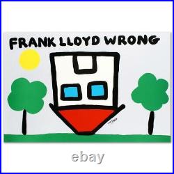 Todd Goldman Frank Lloyd Wrong Signed Limited Edition Lithograph On Paper