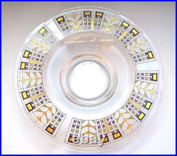 Tree Of Life, Rare Art Glass Bowl, Frank Lloyd Wright Collection, 24k Gold Italy