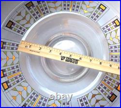 Tree Of Life, Rare Art Glass Bowl, Frank Lloyd Wright Collection, 24k Gold Italy