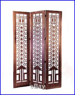 Tree of Life FLOOR SCREEN Frank Lloyd Wright ROOM DIVIDER Etched Wood 52 x 74