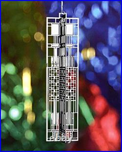 Uni-Art Frank Lloyd Wright 3 Wrightsicle Christmas Ornament Set 4