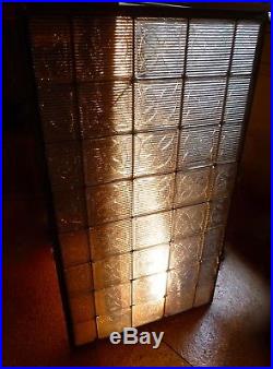VERY RARE Frank Lloyd Wright glass Prism FLOWER tile type 2