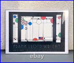 VINTAGE 1986 FRANK LLOYD WRIGHT Coonley Chicago Art Institute POSTER NEW SEALED