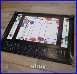 VINTAGE 1986 FRANK LLOYD WRIGHT Coonley Chicago Art Institute POSTER NEW SEALED