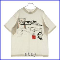 VINTAGE 90s ANDIAZIA FRANK LLOYD WRIGHT TEE PRINT SHORT SLEEVE T SHIRT TOP Used