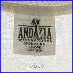 VINTAGE 90s ANDIAZIA FRANK LLOYD WRIGHT TEE PRINT SHORT SLEEVE T SHIRT TOP Used