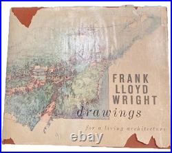VINTAGE Frank Lloyd Wright Drawings For A Living Architecture, 1959 HCDJ