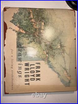 VINTAGE Frank Lloyd Wright Drawings For A Living Architecture, 1959 HCDJ