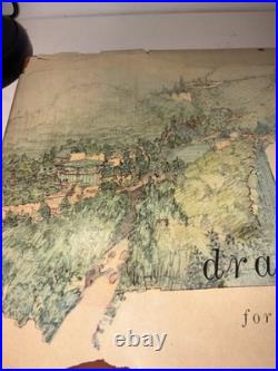 VINTAGE Frank Lloyd Wright Drawings For A Living Architecture, 1959 HCDJ
