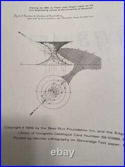 VINTAGE Frank Lloyd Wright Drawings For A Living Architecture, 1959 HCDJ