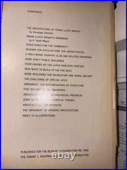 VINTAGE Frank Lloyd Wright Drawings For A Living Architecture, 1959 HCDJ