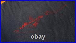 VINTAGE Frank Lloyd Wright Shirt XL Large Black 80s Taliesin Distressed Faded