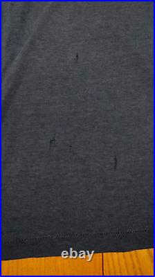 VINTAGE Frank Lloyd Wright Shirt XL Large Black 80s Taliesin Distressed Faded