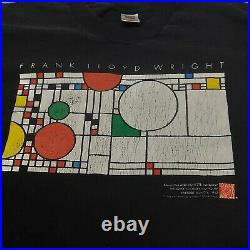 VTG 90s Frank Lloyd Wright Balloons & Confetti Window Single Stitch Size XL