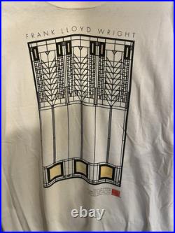 VTG 90s Frank Lloyd Wright Tree Of Life Window New York Art Tee Rare L