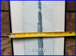 VTG FRANK LLOYD WRIGHT Exhibition Poster Print Phoenix Art Museum 1990