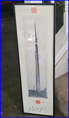 VTG FRANK LLOYD WRIGHT Exhibition Poster Print Phoenix Art Museum 1990 36x11