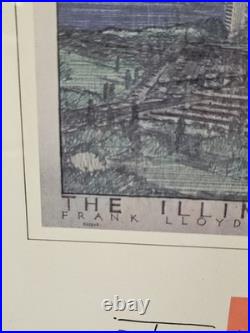 VTG FRANK LLOYD WRIGHT Exhibition Poster Print Phoenix Art Museum 1990 36x11