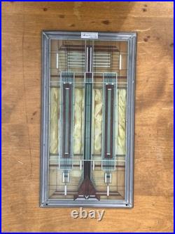 VTG FRANK LLOYD WRIGHT Oak Park Skylight STAINED GLASS Suncatcher Panel Art