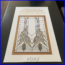 VTG Frank Lloyd Wright 2003 Orange County Museum Art Poster LIGHT SCREENS/Glass