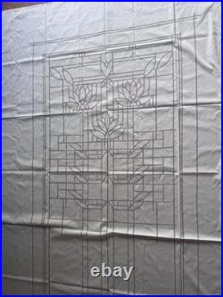 VTG Frank Lloyd Wright Schumacher Linen Panel Schumacher Sample 120x67 Husser