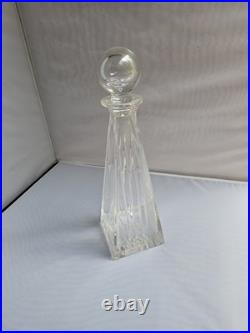 VTG Tiffany & Co. Frank Lloyd Wright Crystal Decanter Pyramid Design EUC