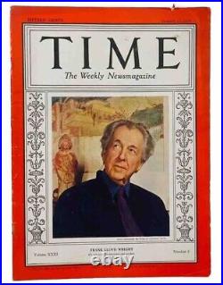 VTG Time Magazine January 17 1938 Vol 31 No. 3 Frank Lloyd Wright