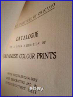 Very Rare 1908 Frank Lloyd Wright Chicago Art Institute Japanese Print Catalogue