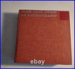 Vintage 1943 Frank Lloyd Wright An Autobiography 3rd Printing Hardcover Book