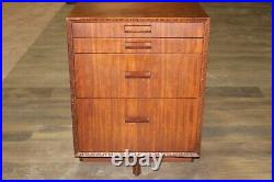 Vintage 1950's Henredon Heritage Frank Lloyd Wright Mahogany Nightstand SIGNED