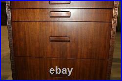 Vintage 1950's Henredon Heritage Frank Lloyd Wright Mahogany Nightstand SIGNED