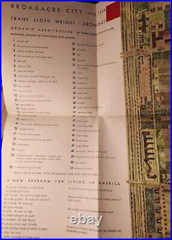 Vintage 1958 Living City by Frank Lloyd Wright With Map HC DJ FE