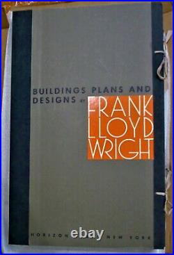 Vintage 1963 Buildings Plans and Designs Frank Lloyd Wright Ltd Ed #405E NR MINT