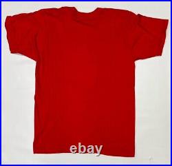 Vintage 1970's Frank Lloyd Wright Red Portrait T-shirt Rare size Medium
