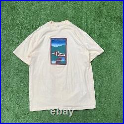 Vintage 1980s Frank Lloyd Wright Falling Water T-shirt Ivory Single Stitch XL
