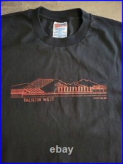 Vintage 1984 Frank Lloyd Wright Taliesin West T-shirt Single Stitch size M