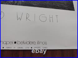 Vintage 1988 Frank Lloyd Wright Pettit Chapel Poster 24 x 18