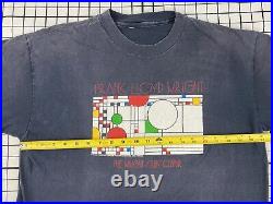Vintage 1989 FRANK LLOYD WRIGHT THE WRIGHT STUDY CENTER t shirt 80s BALLOONS