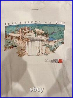 Vintage 1990s Frank Lloyd Wright Falling Water T-Shirt Size Large